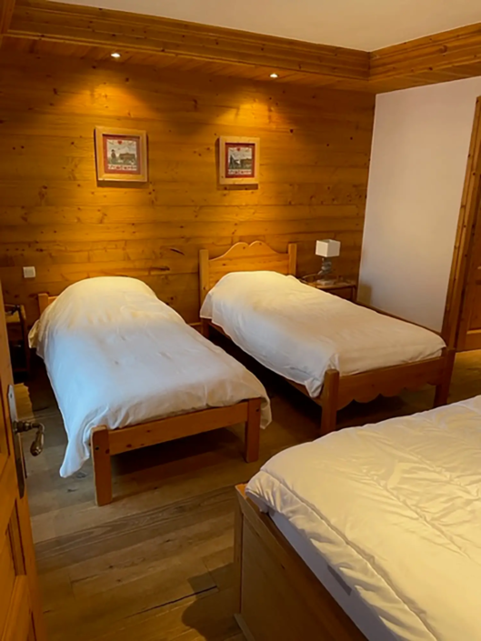 A photo of the ground floor bedroom on our Courchevel ski instructor course